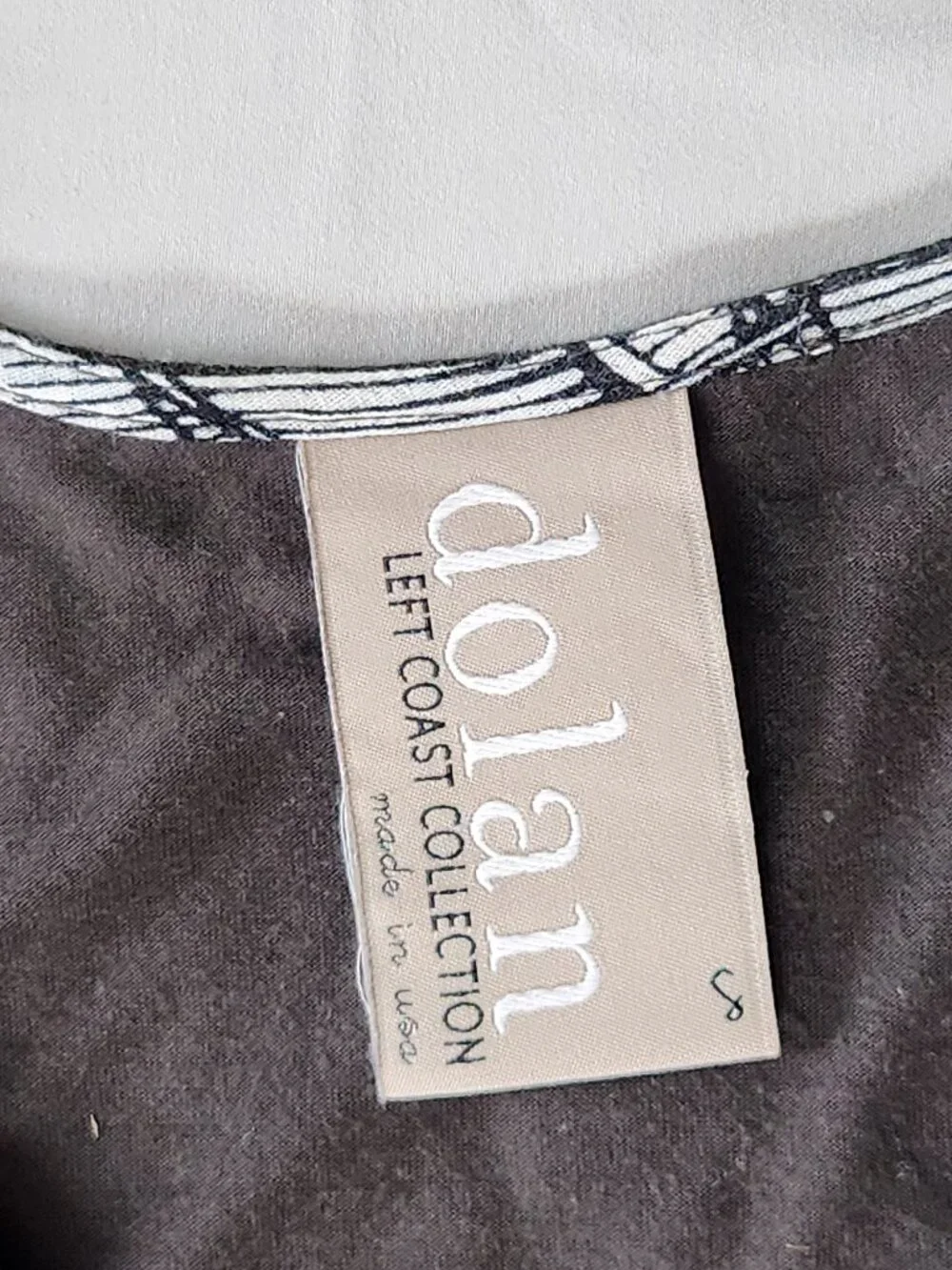 Anthropologie Dolan Left Coast Charcoal Green Knit Front Tie T-shirt Wool Dress